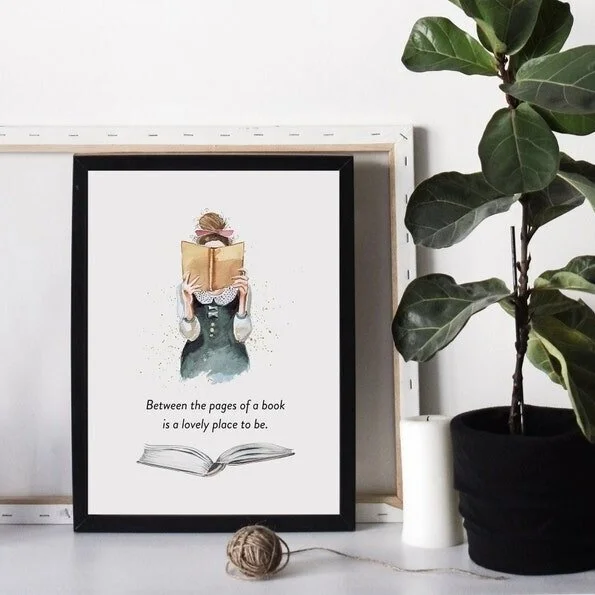 Reading Girl Poster Download — On Book Street